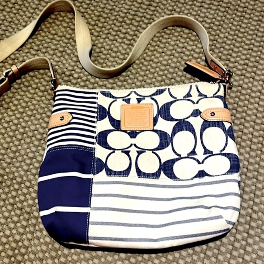 Coach Canvas and Leather Cross Body